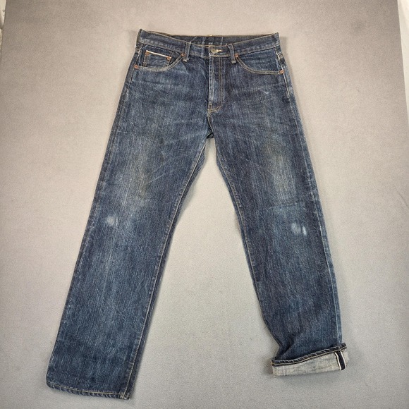 VTG Levis 501 Jeans Mens 32x32 Selvedge Made in USA Thrashed LVC 90s Tag 34x32 - Picture 1 of 15